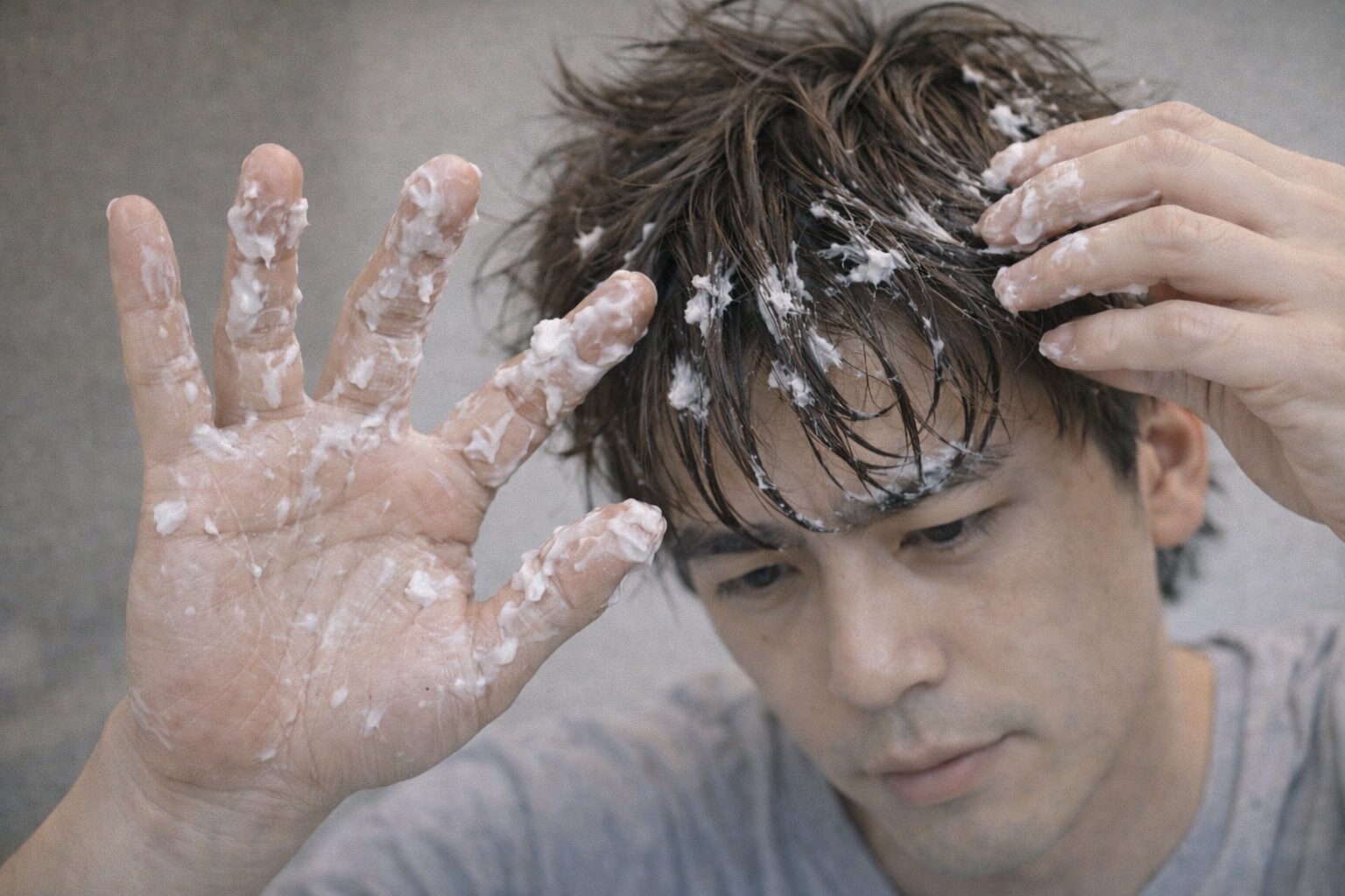 乾かしすぎる：パーマ感がゆるんで見えやすい、乾燥しているように見える