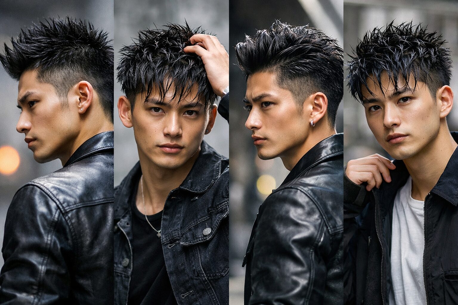 メンズ パーマ ハードワックス セット ショート 立ち上がり キープ スタイル