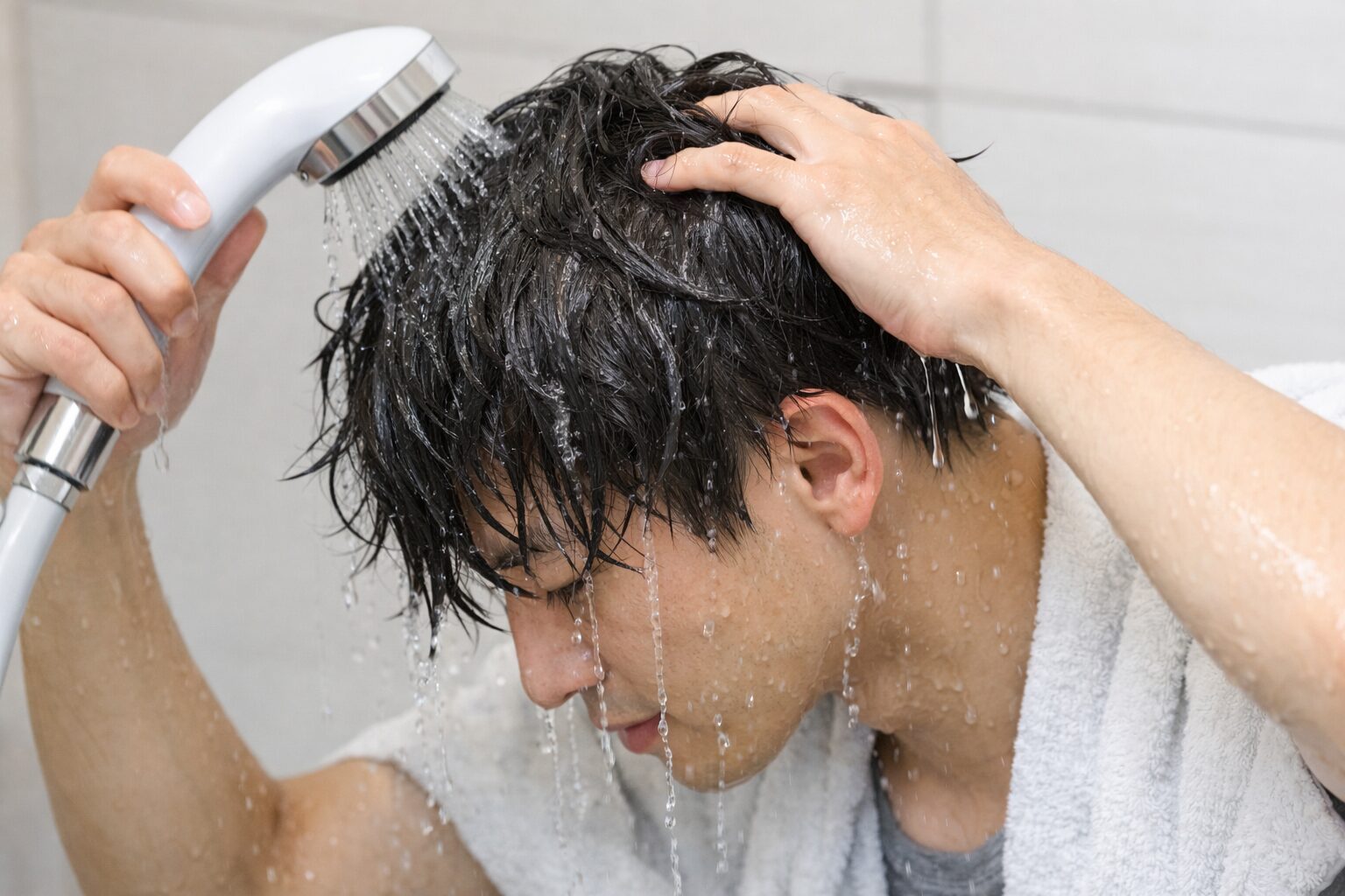 パーマ ワックス 付け方 髪を濡らす メンズ セット方法